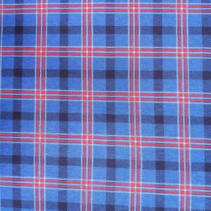 Dzianina Singiel Jersey 150 g drukowany rotacyjnie Granatowa krata