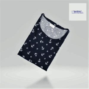 T-shirt Bawełniany kotwice granat UNISEX