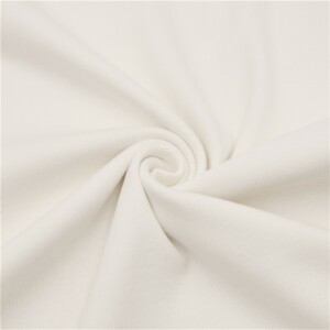 Dzianina ściągacz 285g prążek śmietankowy