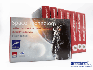 T-shirt OUTLAST® Underwear Space Technology męski S biały dekolt w serek
